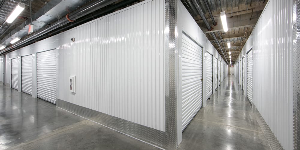 Indoor climate controlled units at StorQuest Self Storage in Anaheim, California