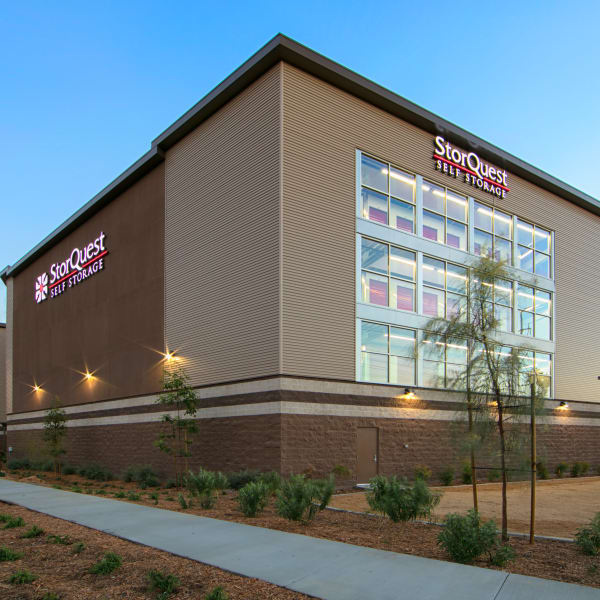 Exterior of StorQuest Self Storage in Anaheim, California