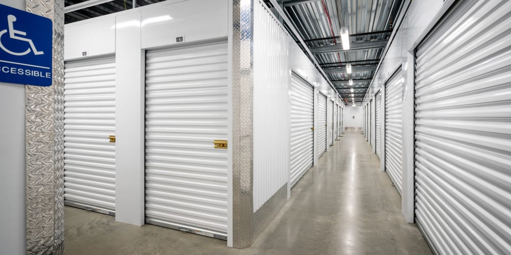 Indoor climate controlled units at StorQuest Self Storage in West Babylon, New York