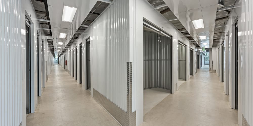 Indoor climate controlled units at StorQuest Self Storage in Parrish, Florida