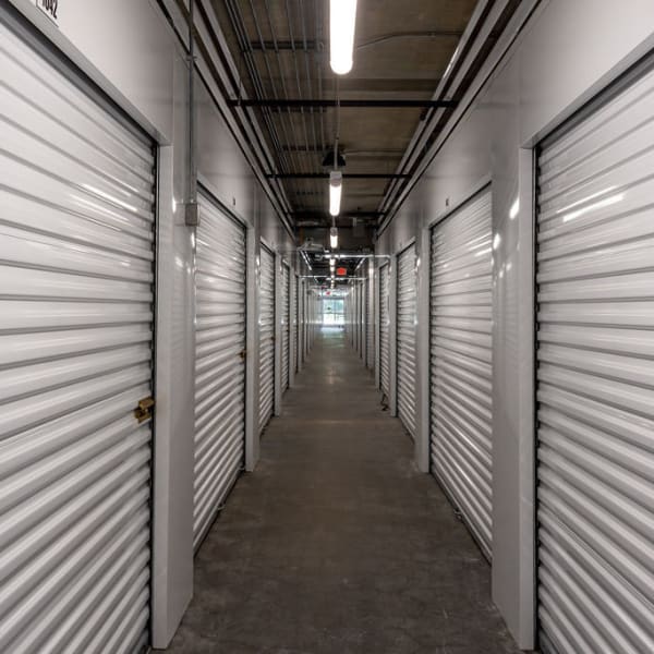 Climate controlled indoor storage units at StorQuest Self Storage in Gainesville, Florida