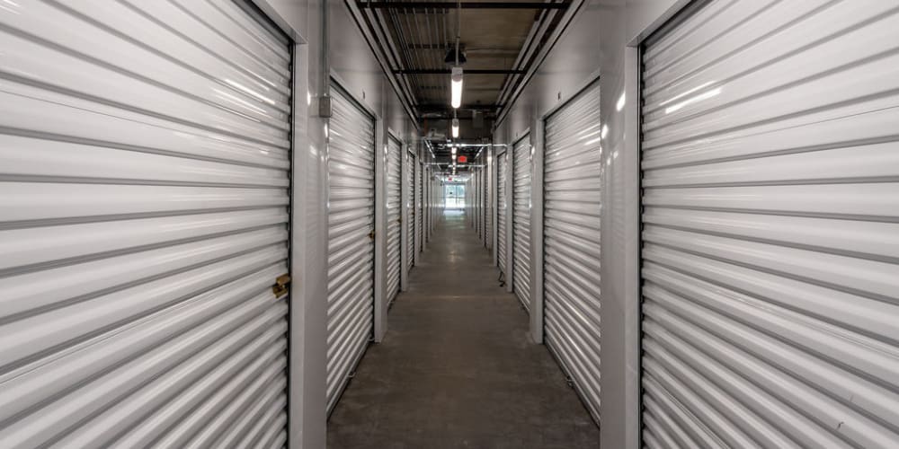 Indoor climate controlled units at StorQuest Self Storage in Gainesville, Florida