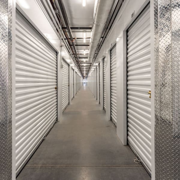 Climate controlled indoor storage units at StorQuest Express Self Service Storage in Palm Coast, Florida