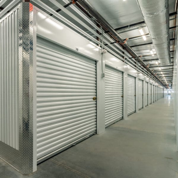 Indoor climate-controlled storage units at StorQuest Express Self Service Storage in Palm Coast, Florida