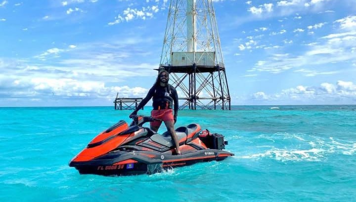 jet ski on the water