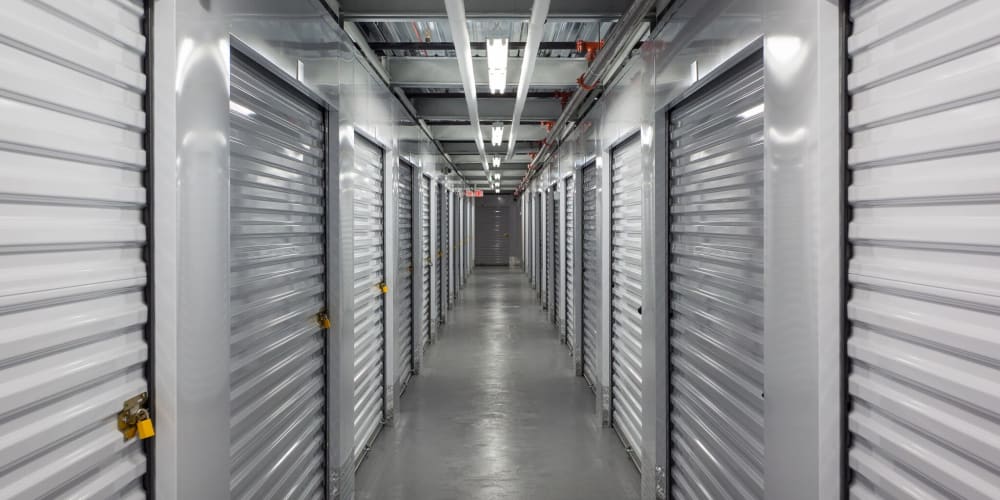 Indoor climate controlled units at StorQuest Self Storage in Long Beach, New York