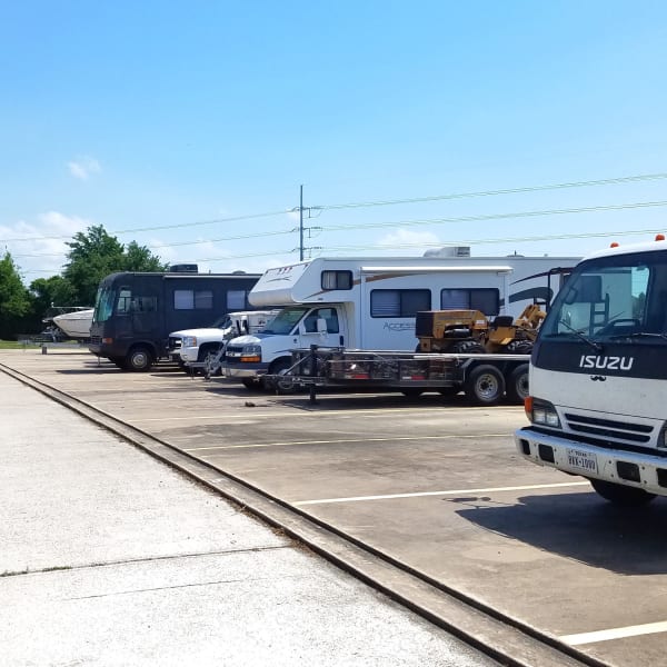 Outdoor auto parking spaces at StorQuest Self Storage in Tempe, Arizona