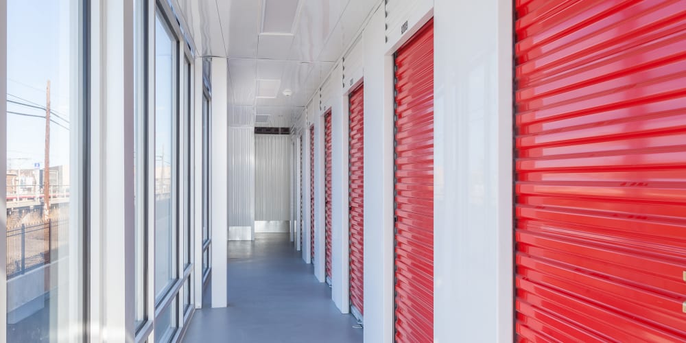 Indoor climate controlled units at StorQuest Self Storage in Westbury, New York