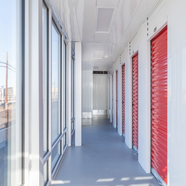 Indoor storage units at StorQuest Self Storage in Westbury, New York