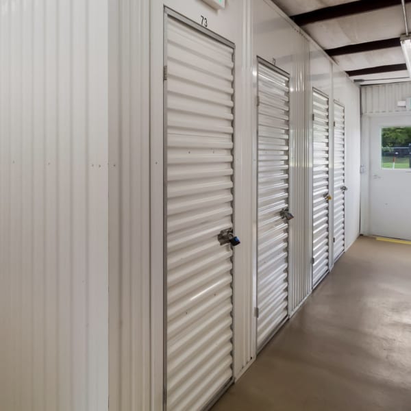 Indoor climate controlled storage units at StorQuest Self Storage in Sugar Land, Texas