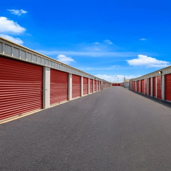 Outdoor storage units at StorQuest Self Storage in Tucson, Arizona