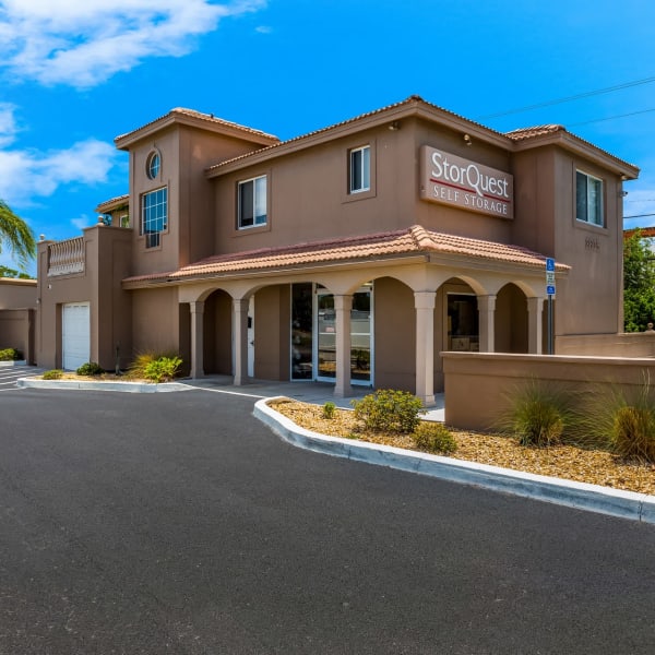 The exterior of StorQuest Self Storage in Bradenton, Florida