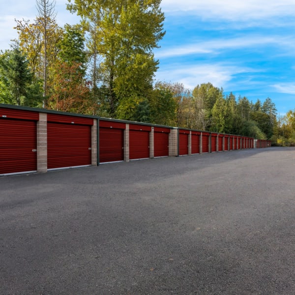 Heated outdoor units at StorQuest Self Storage in Federal Way, Washington