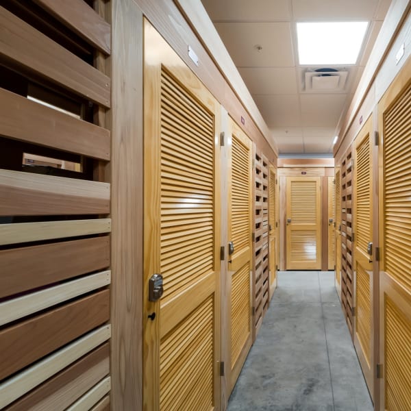 Indoor wine storage cabinets StorQuest Self Storage in Venice, Florida