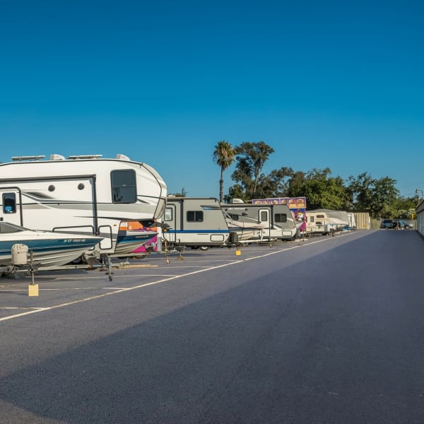 RV, Boat, and Auto storage at StorQuest Self Storage in Acampo, California