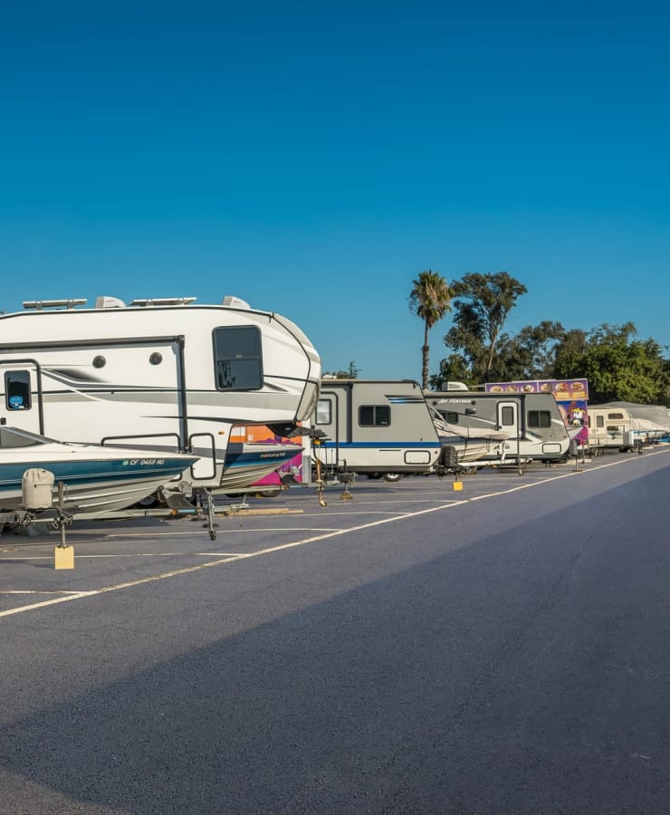 RV, Boat, and Auto storage at StorQuest Self Storage in Acampo, California