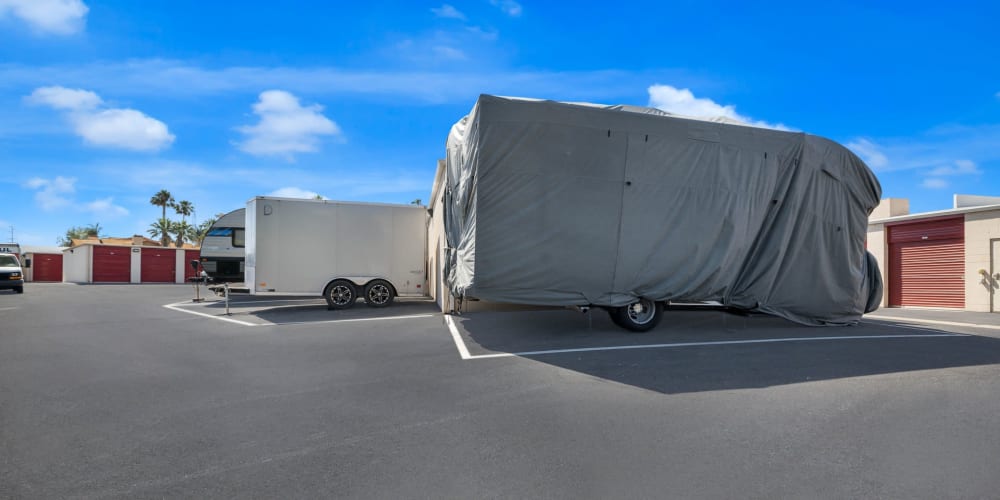 RV, Boat, and Auto storage available at StorQuest Self Storage in Temecula, California