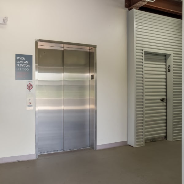 Elevator and climate controlled storage at StorQuest Self Storage in Tucson, Arizona