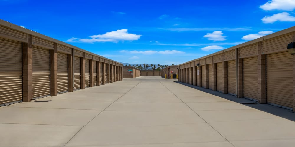 Outdoor units at StorQuest Self Storage in Cathedral City, California