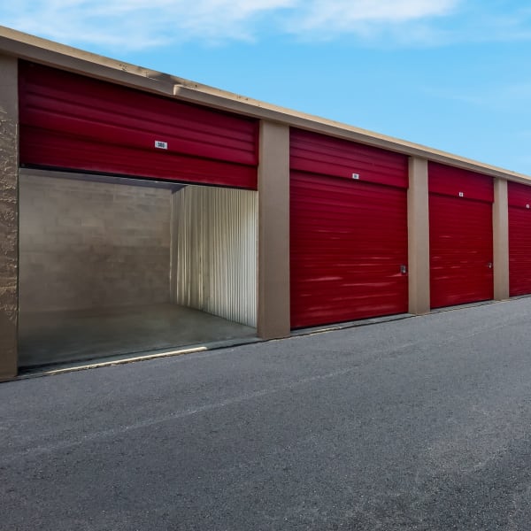 Drive-up access storage units at StorQuest Self Storage in Sarasota, Florida