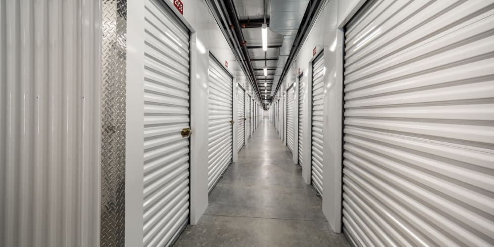 Indoor climate controlled units at StorQuest Self Storage in Ave Maria, Florida