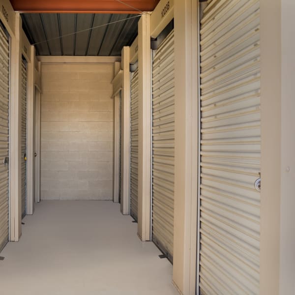 Indoor self storage units at StorQuest Self Storage in Glendale, Arizona