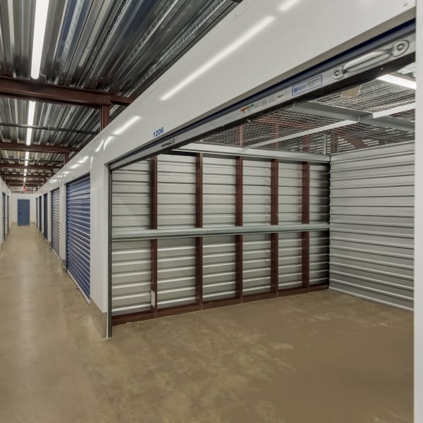 Large indoor self storage units at StorQuest Self Storage in Deer Park, New York