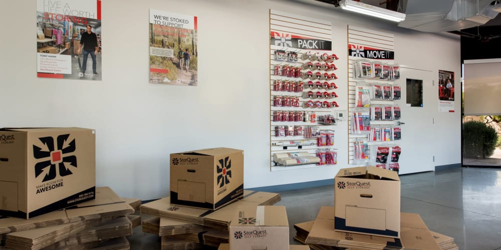 Packing supplies sold at StorQuest Self Storage in Chandler, Arizona